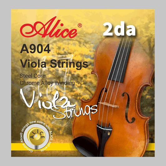 Cuerda suelta 2da para viola marca Alice, cuerda de acero
