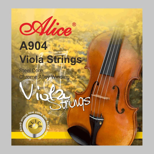 Cuerdas para viola marca Alice, cuerda de acero