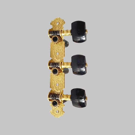 Clavijas para guitarra clásica y requinto marca Alice, color negro