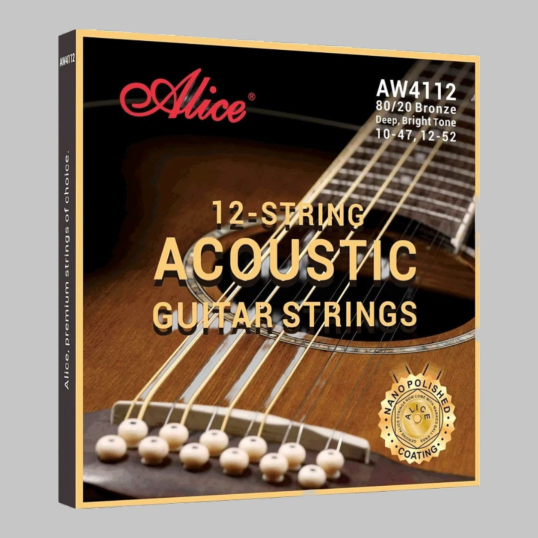 Cuerdas para guitarra docerola marca Alice, calibre 10-47