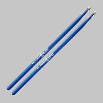 Baquetas para batería 5A marca DVD, madera maple, punta de madera