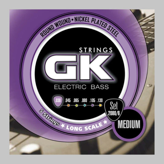Cuerdas para bajo eléctrico de 6 cuerdas marca GK, calibre 30-130