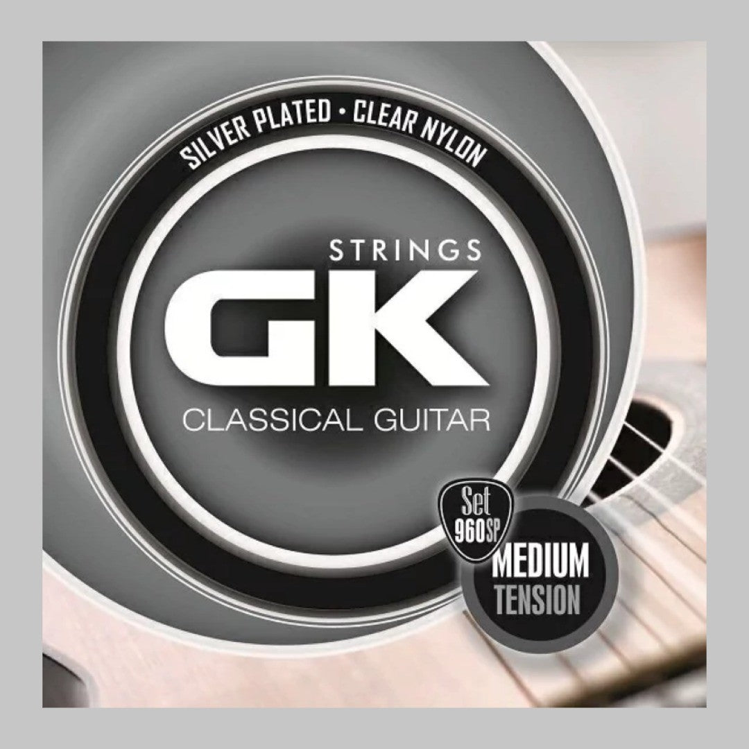 Cuerdas para guitarra clásica marca GK, tensión media