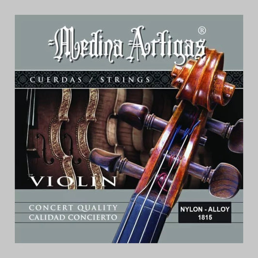Cuerdas para violín marca Medina Artigas, cuerda de nylon