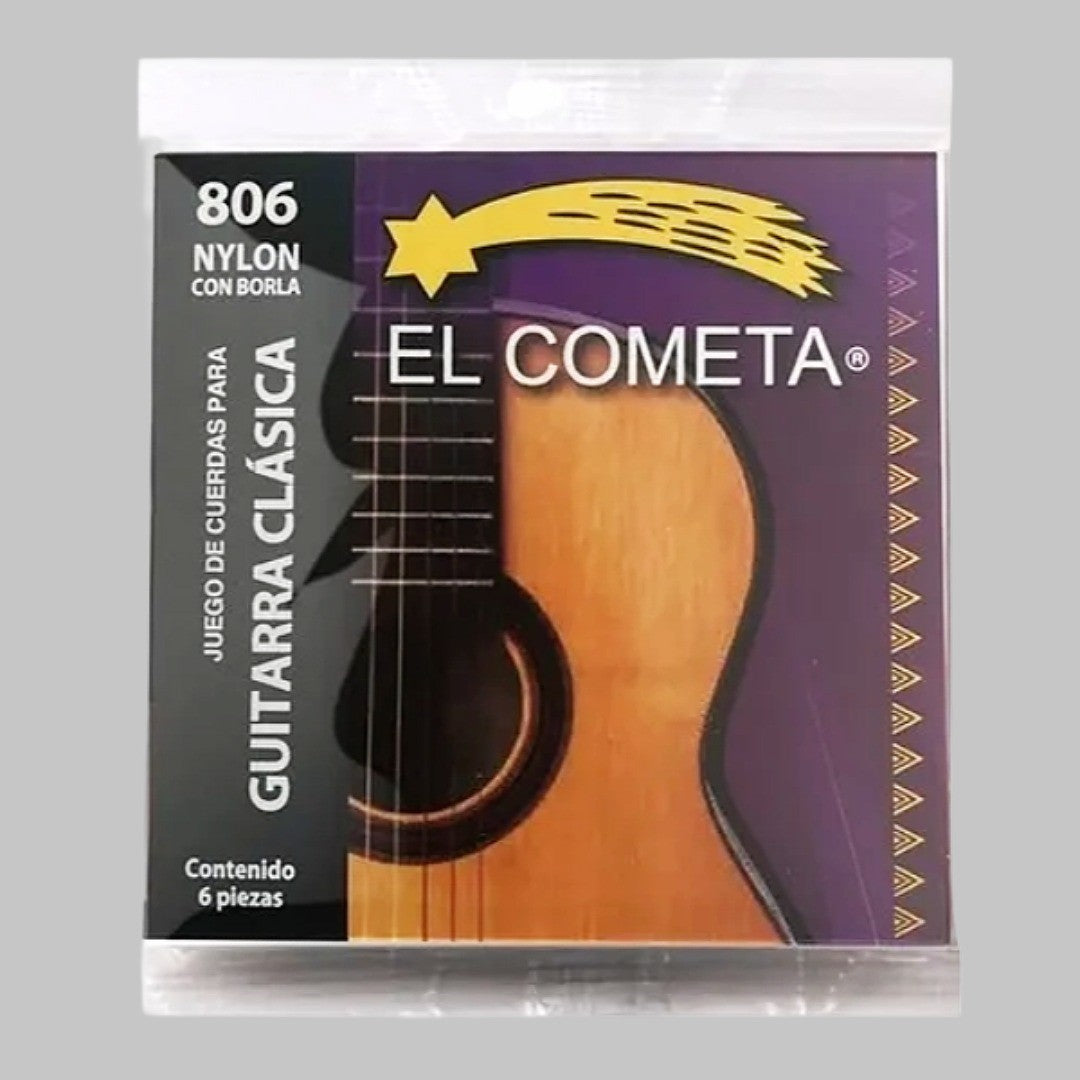 Cuerdas para guitarra clásica marca El Cometa, con borla, tensión media