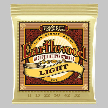Cuerdas para guitarra acústica marca Ernie Ball, calibre 11-52