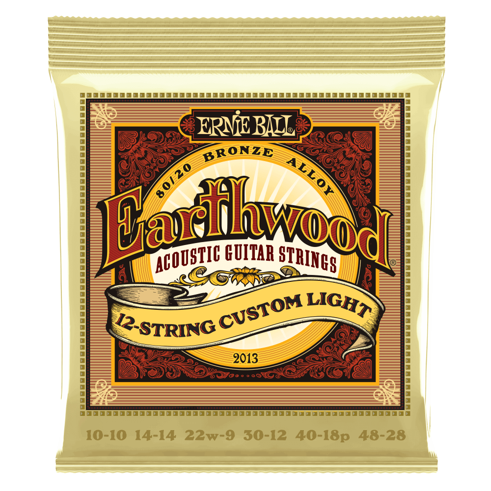 Cuerdas para guitarra docerola marca Ernie Ball, calibre 10-48