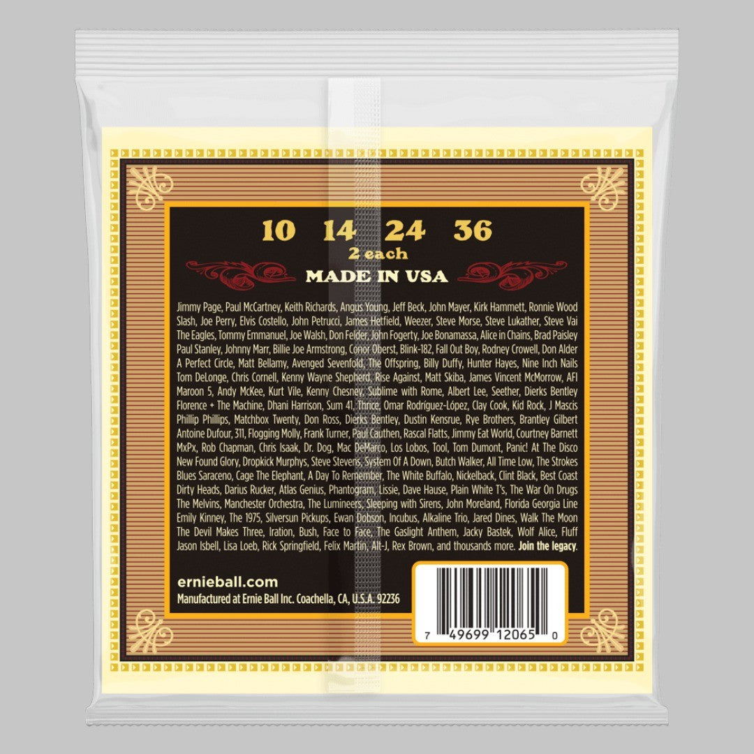 Cuerdas para mandolina marca Ernie Ball, calibre 10-36