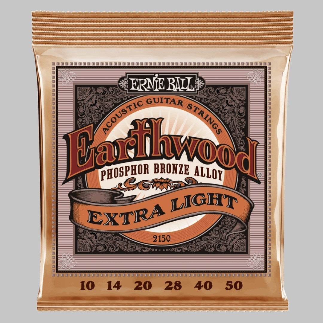 Cuerdas para guitarra acústica marca Ernie Ball, calibre 10-50