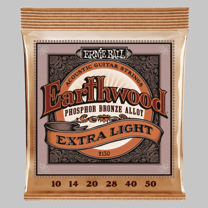Cuerdas para guitarra acústica marca Ernie Ball, calibre 10-50