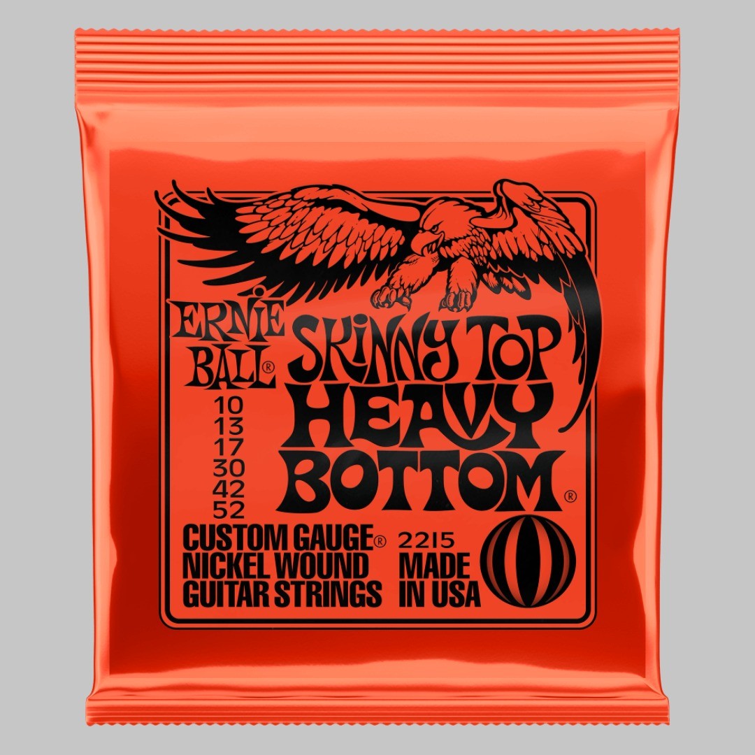 Cuerdas para guitarra eléctrica marca Ernie Ball, calibre 10-52