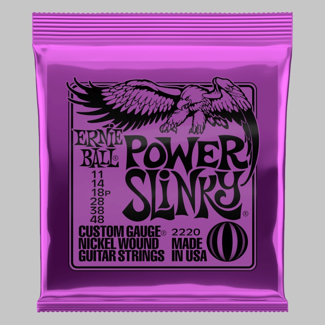 Cuerdas para guitarra eléctrica marca Ernie Ball, calibre 11-48