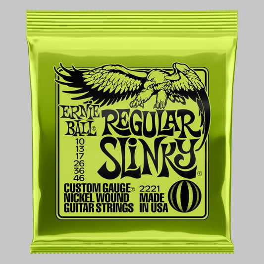 Cuerdas para guitarra eléctrica marca Ernie Ball, calibre 10-46