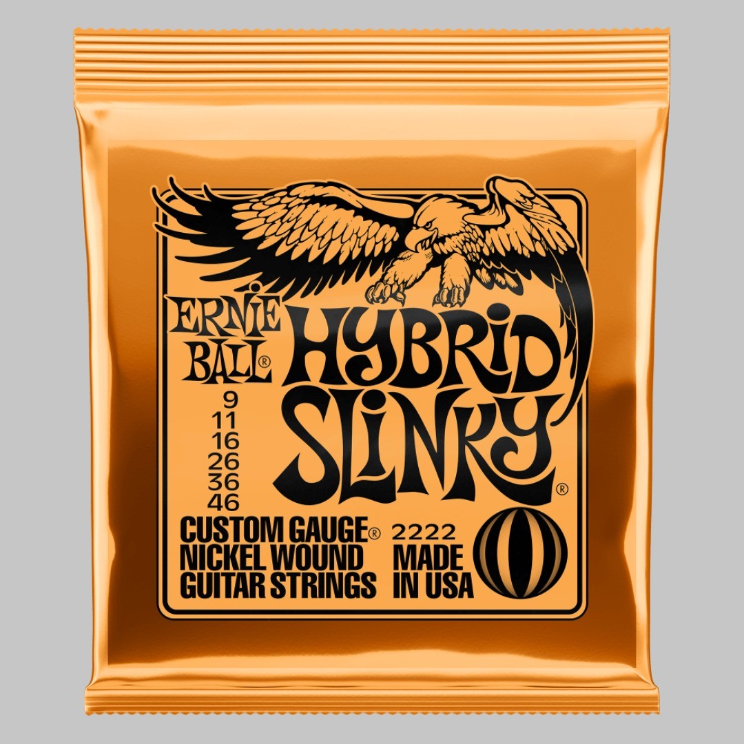 Cuerdas para guitarra eléctrica marca Ernie Ball, calibre 09-46