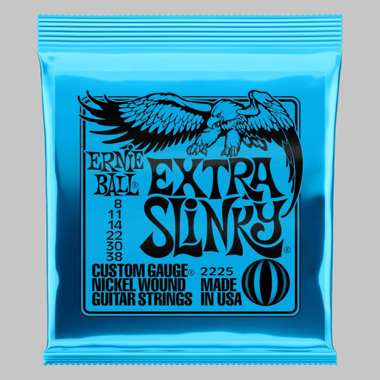 Cuerdas para guitarra eléctrica marca Ernie Ball, calibre 08-38