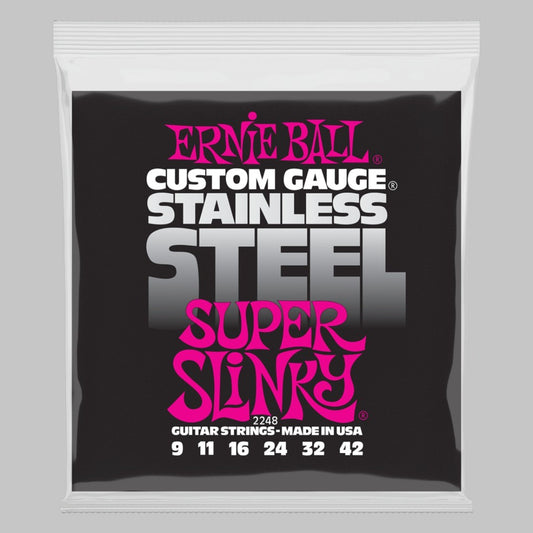 Cuerdas para guitarra eléctrica marca Ernie Ball, calibre 09-42