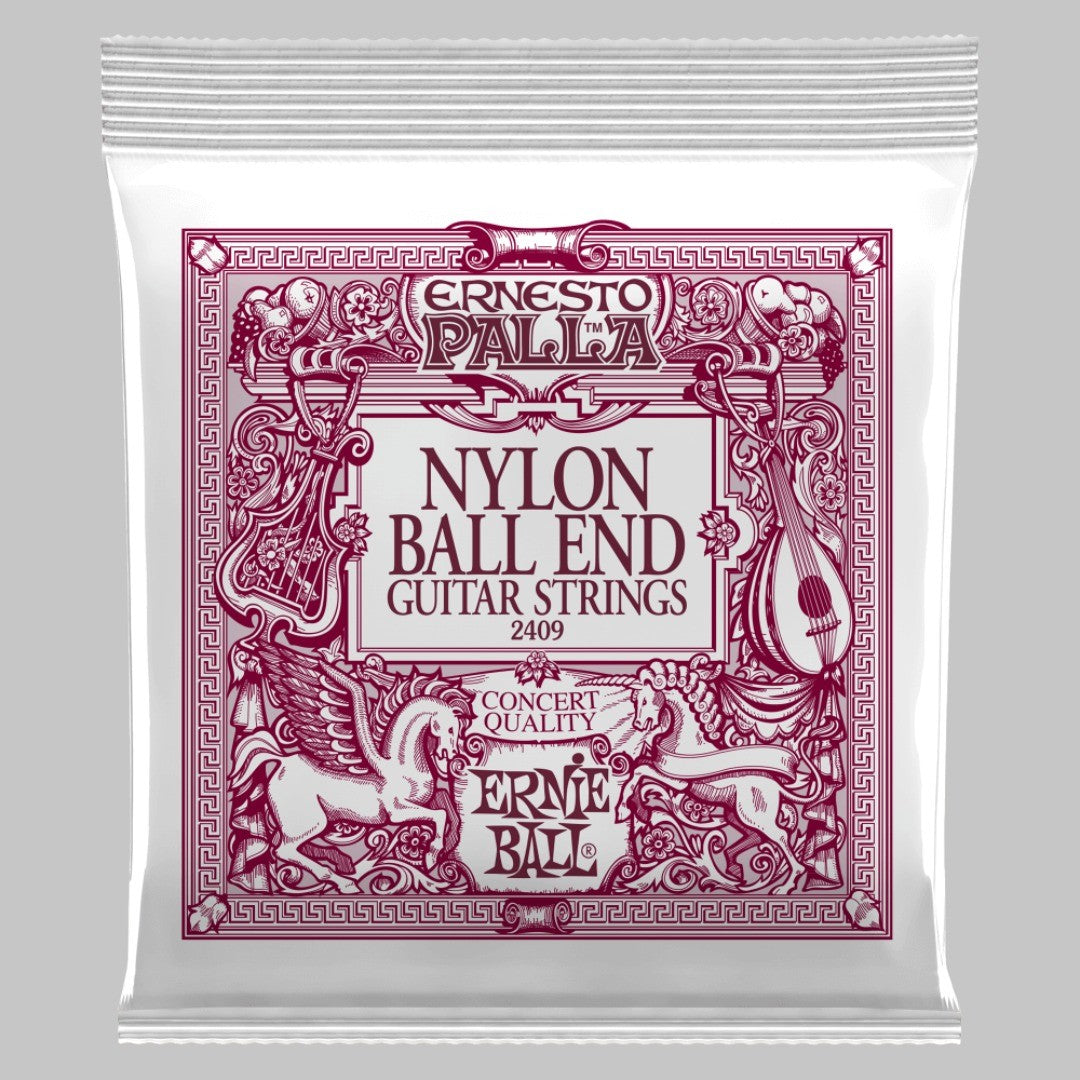Cuerdas para guitarra clásica marca Ernie Ball, con borla, tensión media