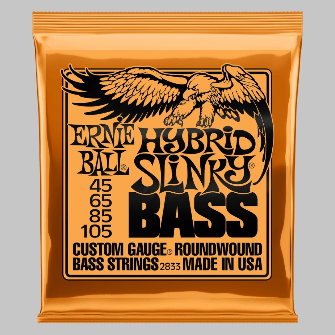 Cuerdas para bajo eléctrico de 4 cuerdas marca Ernie Ball, calibre 45-105