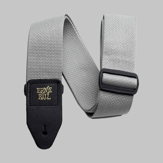 Cincho para guitarra, bajo y regionales marca Ernie Ball serie Polypro, color gris