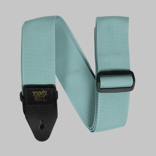 Cincho para guitarra, bajo y regionales marca Ernie Ball serie Polypro, color verde menta