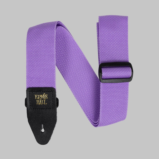 Cincho para guitarra, bajo y regionales marca Ernie Ball serie Polypro, color lila