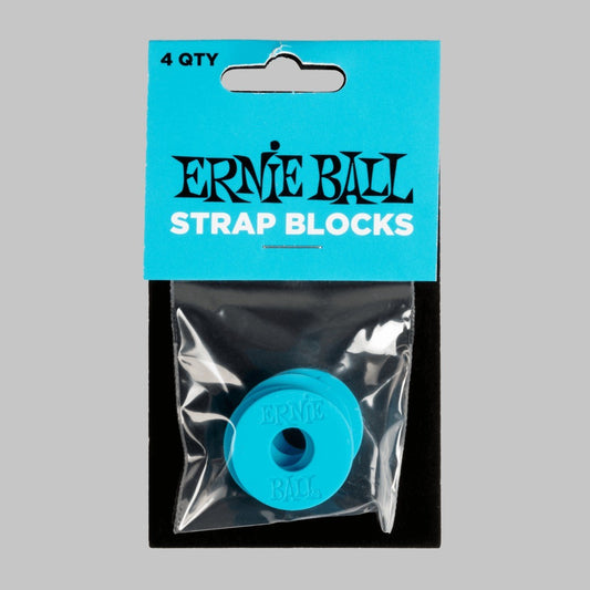 Strap Blocks para instrumentos de cuerda marca Ernie Ball, color azul