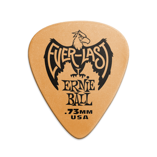 Púa para instrumentos de cuerda marca Ernie Ball serie Everlast, calibre 0.73 mm