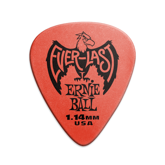 Púa para instrumentos de cuerda marca Ernie Ball serie Everlast, calibre 1.14 mm