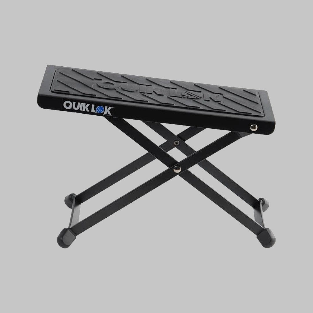 Soporte apoya pie para guitarrista marca Quik Lok