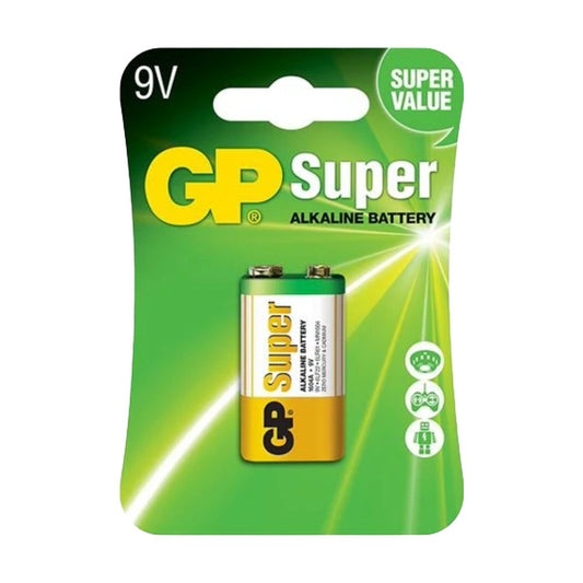 Batería alcalina de 9 voltios marca GP