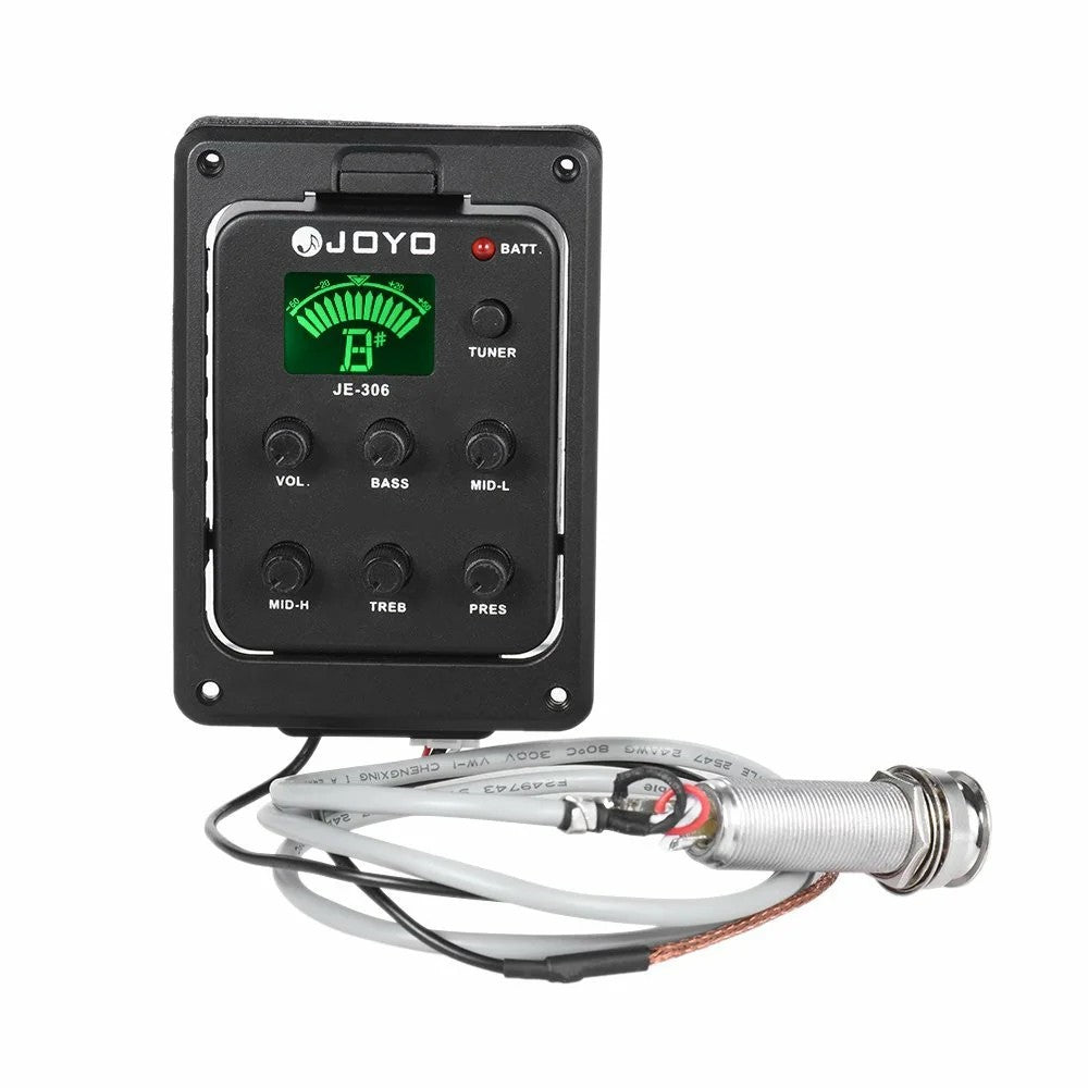 Micrófono preamplificador activo de 5 bandas para guitarra marca Joyo