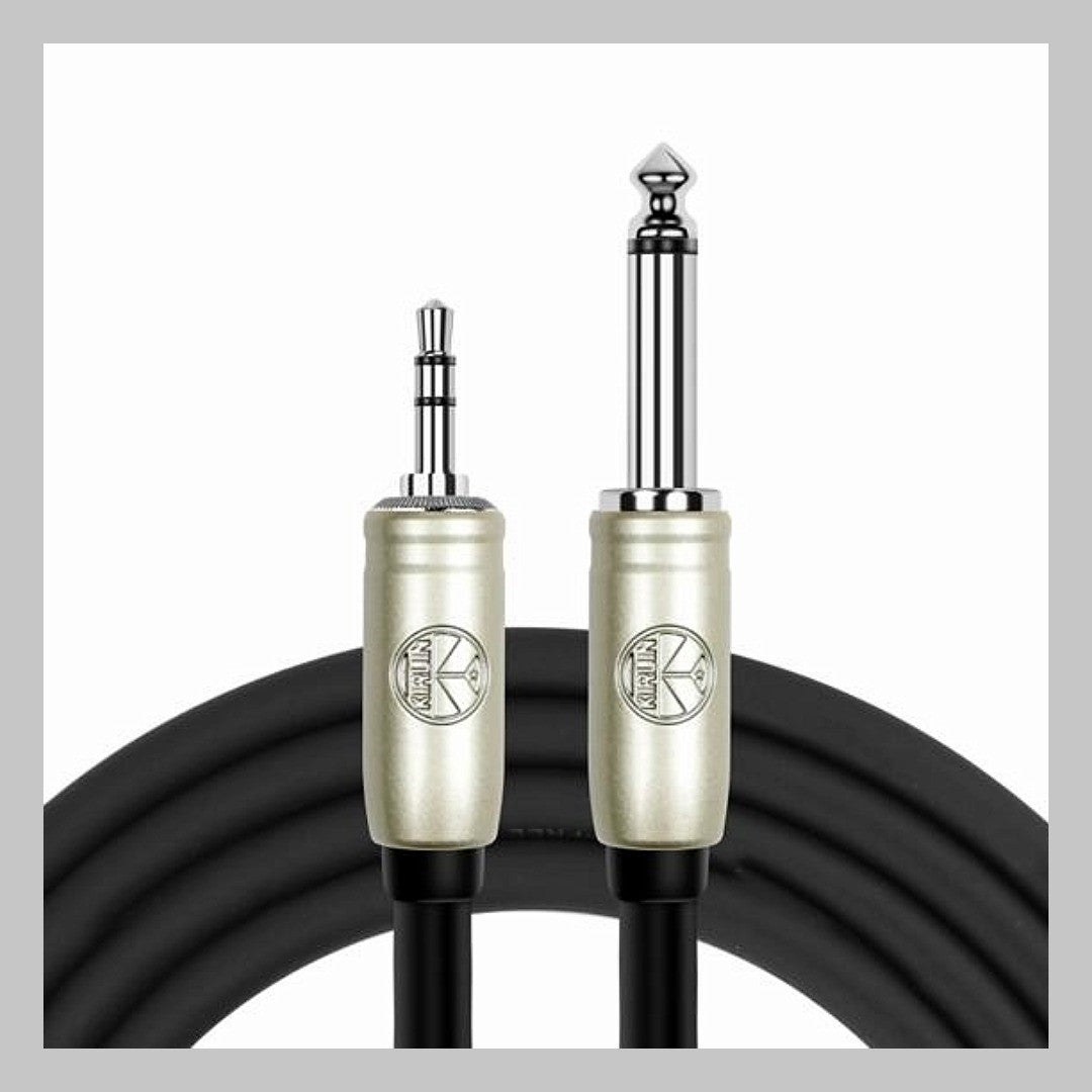 Cable 1/4 mono a 3.5 mm TRS, calibre 20, largo 6 mt, marca Kirlin
