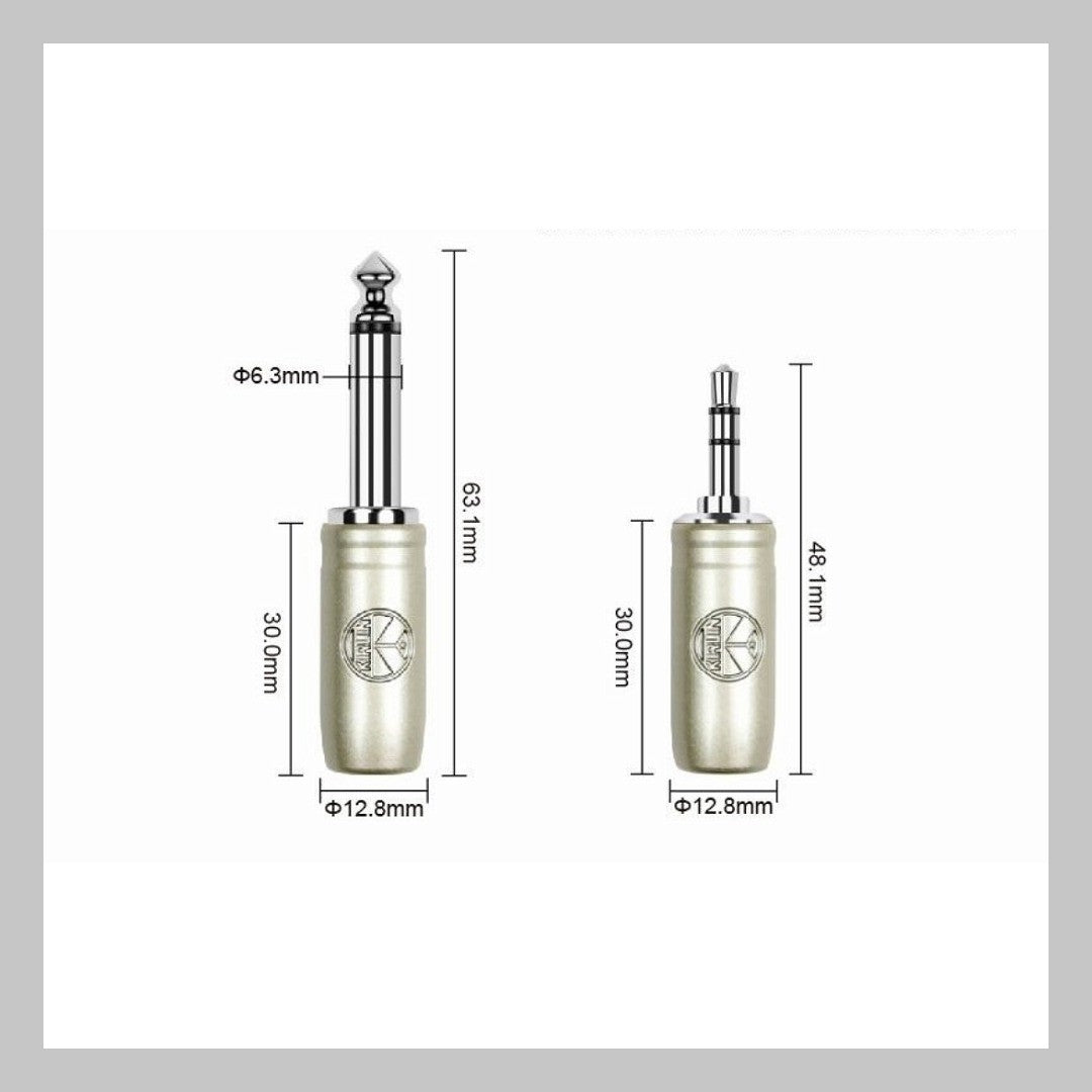Cable 1/4 mono a 3.5 mm TRS, calibre 20, largo 6 mt, marca Kirlin