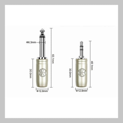 Cable 1/4 mono a 3.5 mm TRS, calibre 20, largo 6 mt, marca Kirlin