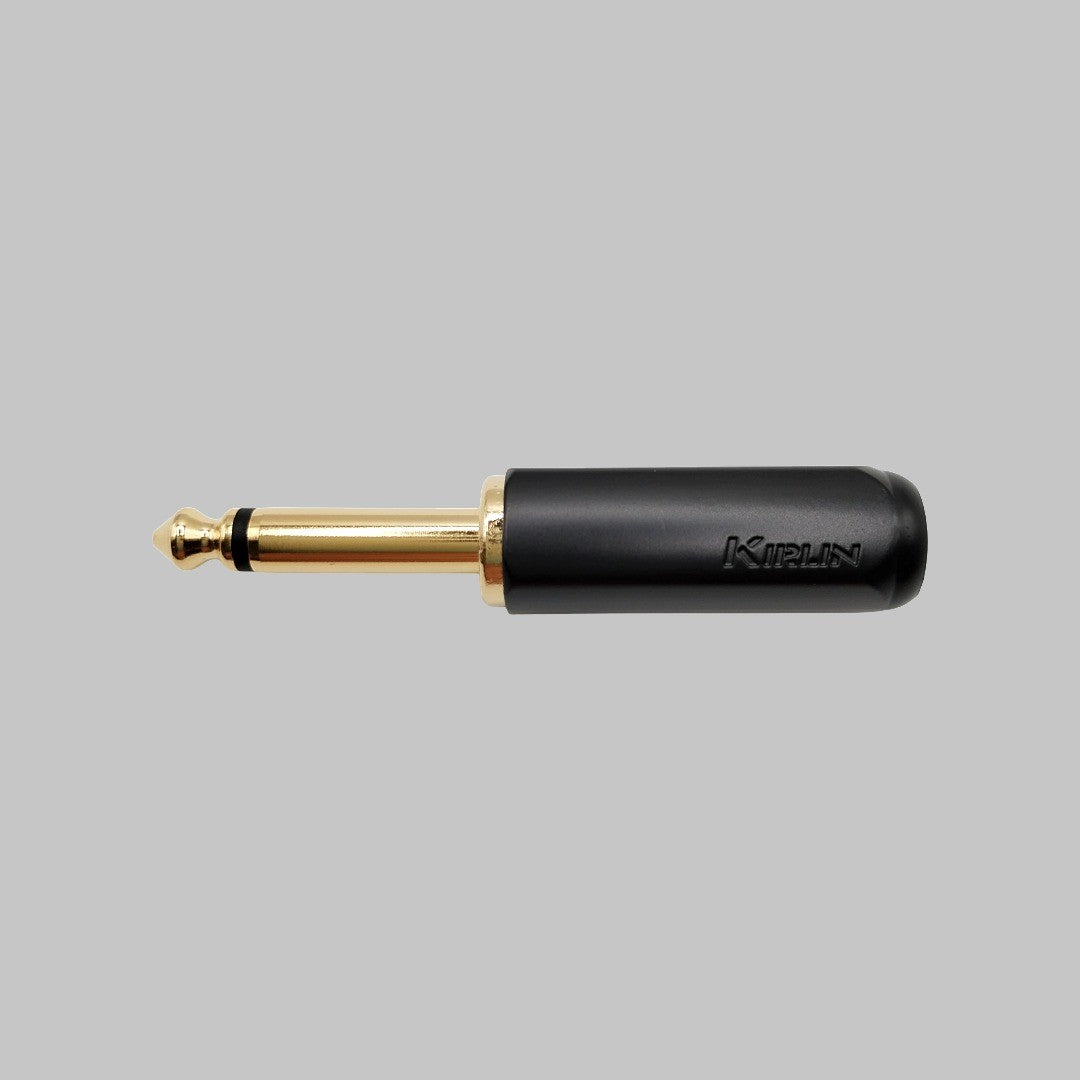 Conector 1/4, mono, dorado, marca Kirlin