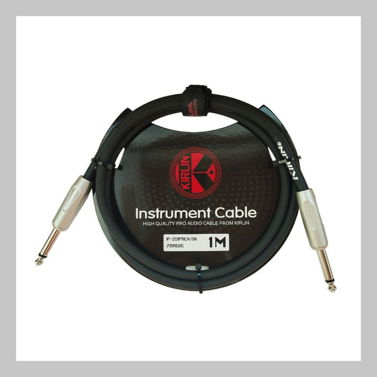 Cable 1/4 a 1/4, mono, calibre 20, largo 1 mt, marca Kirlin