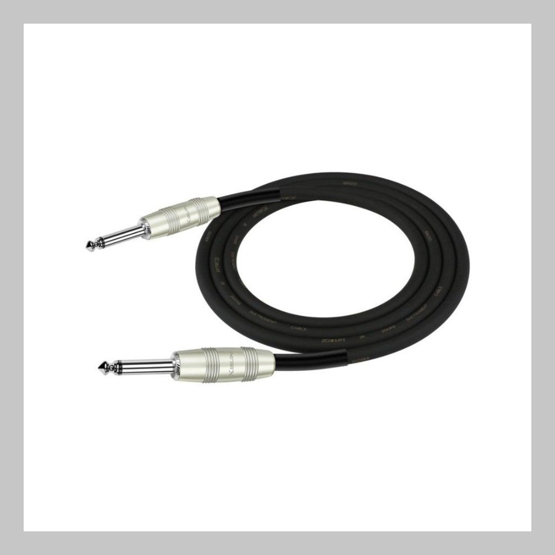 Cable 1/4 a 1/4, mono, calibre 20, largo 1 mt, marca Kirlin