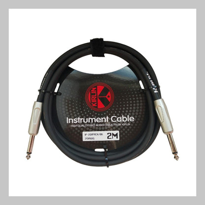 Cable 1/4 a 1/4, mono, calibre 20, largo 2 mt, marca Kirlin