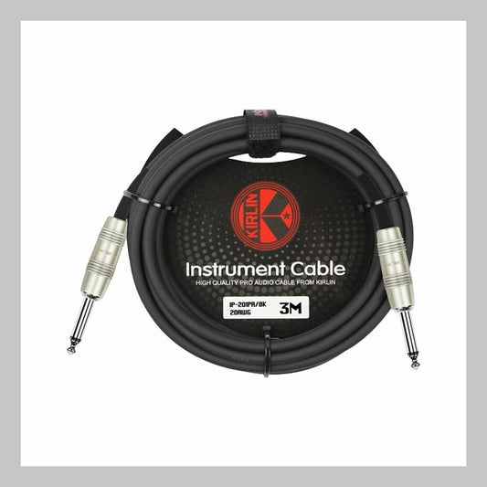 Cable 1/4 a 1/4, mono, calibre 20, largo 3 mt, marca Kirlin