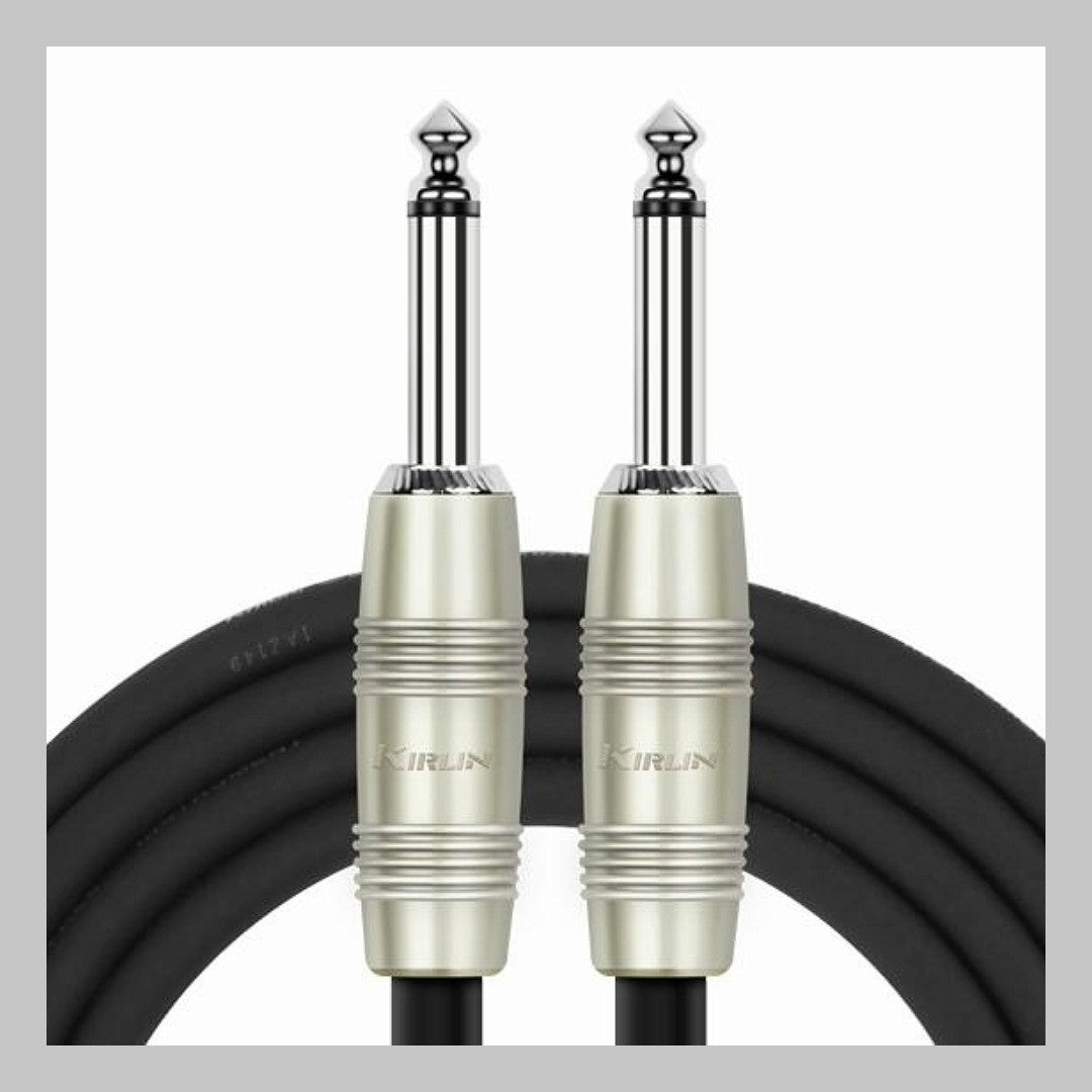 Cable 1/4 a 1/4, mono, calibre 20, largo 6 mt, marca Kirlin