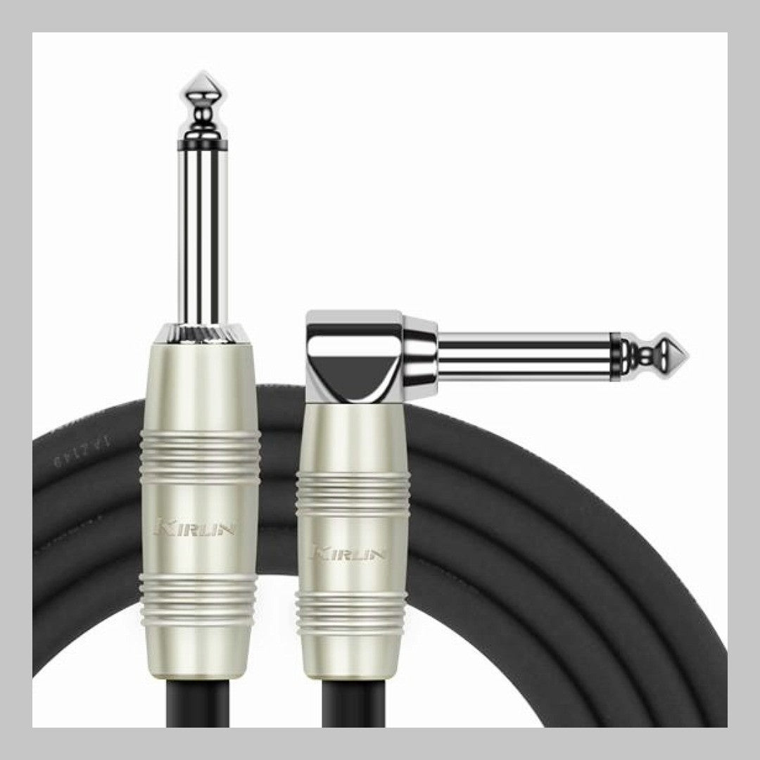 Cable 1/4 a 1/4, mono, calibre 20, largo 3 mt, marca Kirlin