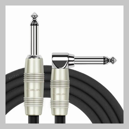 Cable 1/4 a 1/4, mono, calibre 20, largo 3 mt, marca Kirlin