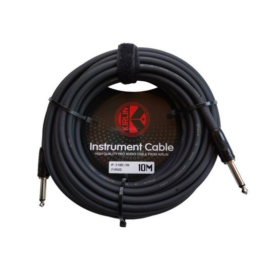 Cable para instrumento de 1/4 a 1/4, calibre 24, largo 10 mt, marca Kirlin