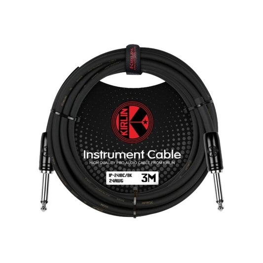 Cable para instrumento de 1/4 a 1/4, calibre 24, largo 3 mt, marca Kirlin
