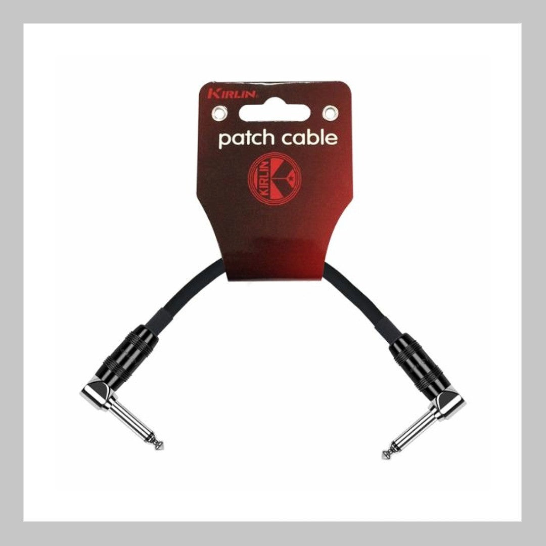 Cable 1/4 a 1/4, mono, calibre 20, largo 15 cm, marca Kirlin