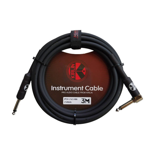Cable para instrumento de 1/4 a 1/4, calibre 24, largo 3 mt, marca Kirlin