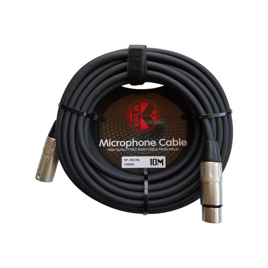 Cable para micrófono de XLR m a XLR h, calibre 20, largo 10 mt, marca Kirlin