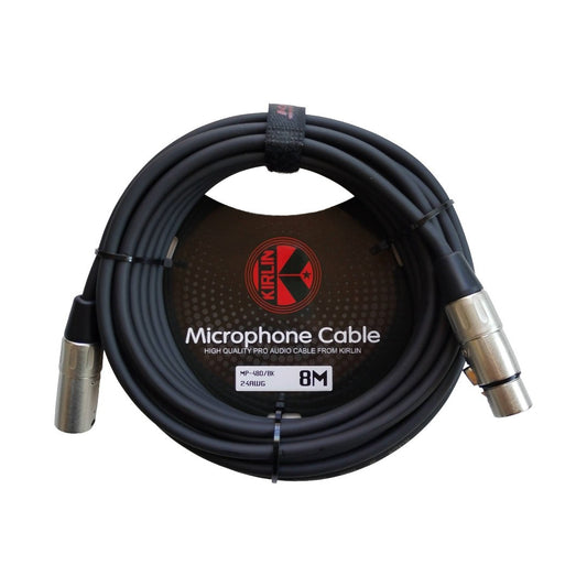 Cable para micrófono de XLR m a XLR h, calibre 24, largo 8 mt, marca Kirlin
