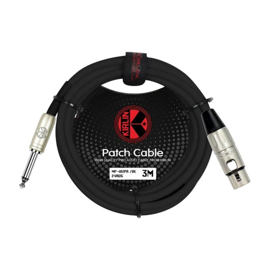 Cable para señal de XLR h a 1/4, calibre 24, largo 3 mt, marca Kirlin