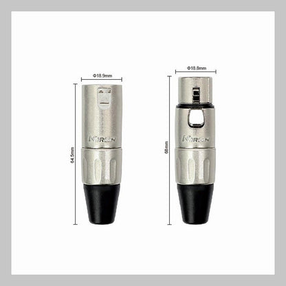 Cable XLR macho a 2 XLR hembra, calibre 24, largo 1 mt, marca Kirlin